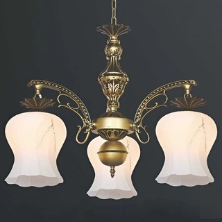 (RẺ VÔ ĐỐI)đèn chùm xi đồng cổ điển(SHOP tặng kèm bóng)