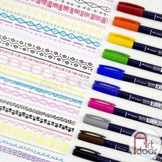 [ARTDOOR] Bút màu viết thư pháp TOMBOW Fudenosuke (cây lẻ) - [xả kho]