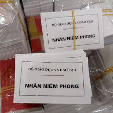 Nhãn niêm phong 500 tờ/tập ( nhãn niêm phong của BGD&ĐT)