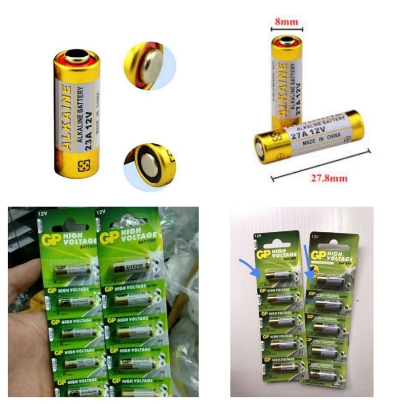 PIN GP CHÍNH HÃNG 23A & 27A 12V