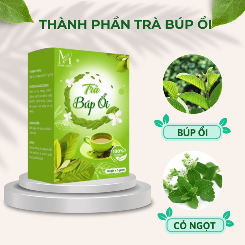 TRÀ BÚP ỔI GIẢM CÂN an toàn, ổn định đường huyết tim mạch ( 60 gói)