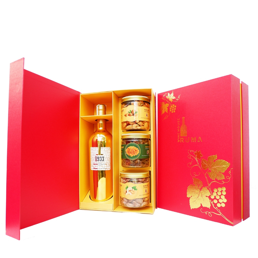 Set quà tặng doanh nghiệp Ruma rượu vang Ý 1933 Topaz