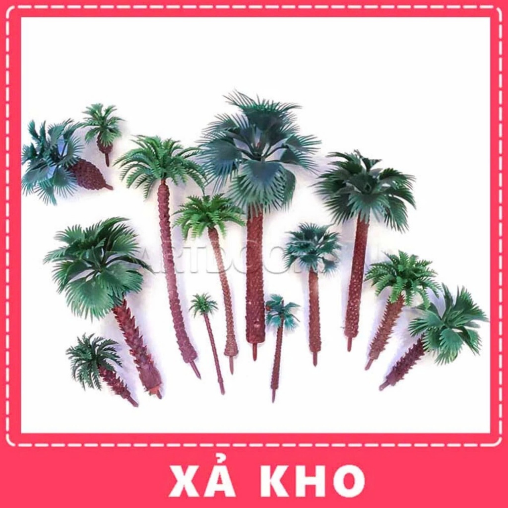 [ARTDOOR] Cây mô hình Cọ, Dừa làm thủ công - [xả kho]