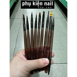 Bộ 9 cây cọ vẽ móng nail cao cấp chuyên nghiệp