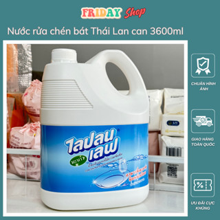Nước Rửa Chén Bát Không Mùi Thái Lan, Tẩy Rửa Siêu Sạch, Đánh Bay Dầu Mỡ, An Toàn Cho Da, Can/3