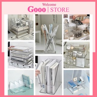 Kệ đựng sách, giá sách , kệ trong suốt trang trí decor bàn học phong cách Hàn Quốc