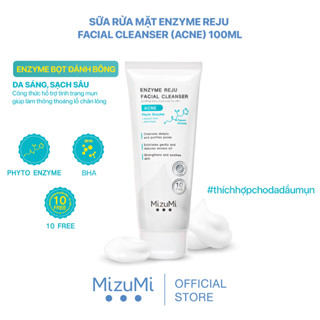 Sữa rửa mặt giúp làm sạch sâu dành cho da dầu mụn MizuMi Enzyme Reju Facial Cleanser Acne 100 ml