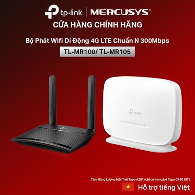 [Wi-Fi Di Động] Cắm Sim Là Dùng | TP-Link TL-MR100 | Wi-Fi 4G LTE Chuẩn N 300Mbps