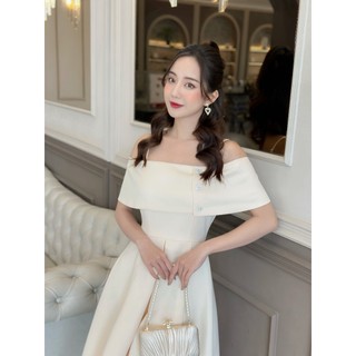 Váy 2 dây cúc lệch thiết kế Charme 302009