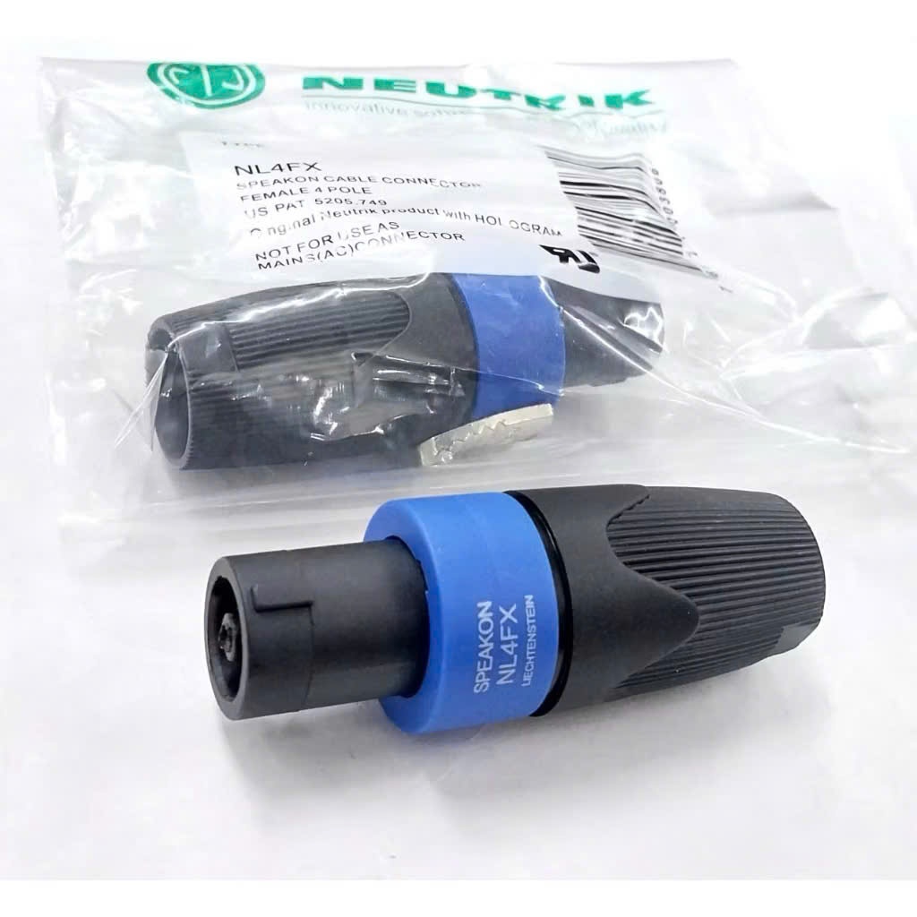 Rắc jack loa NEUTRIK (Coda) SPEAKON NL4FX  loại đẹp