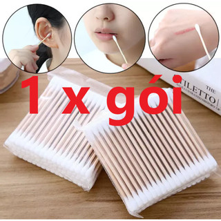 [HCM]Bịch tăm bông 100 que thân gỗ (thân thiện với môi trường) Goodtime