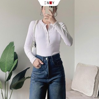 Áo Thun Gân Tay Dài Ôm Dáng ENVY A380 Thun Co Giãn