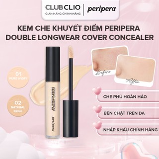  Che Khuyết Điểm Peripera Double Longwear Cover Concealer 5,5g Che Phủ Hoàn Hảo Bám Chặt Lâu Trôi Chính Hãng PECKĐ 