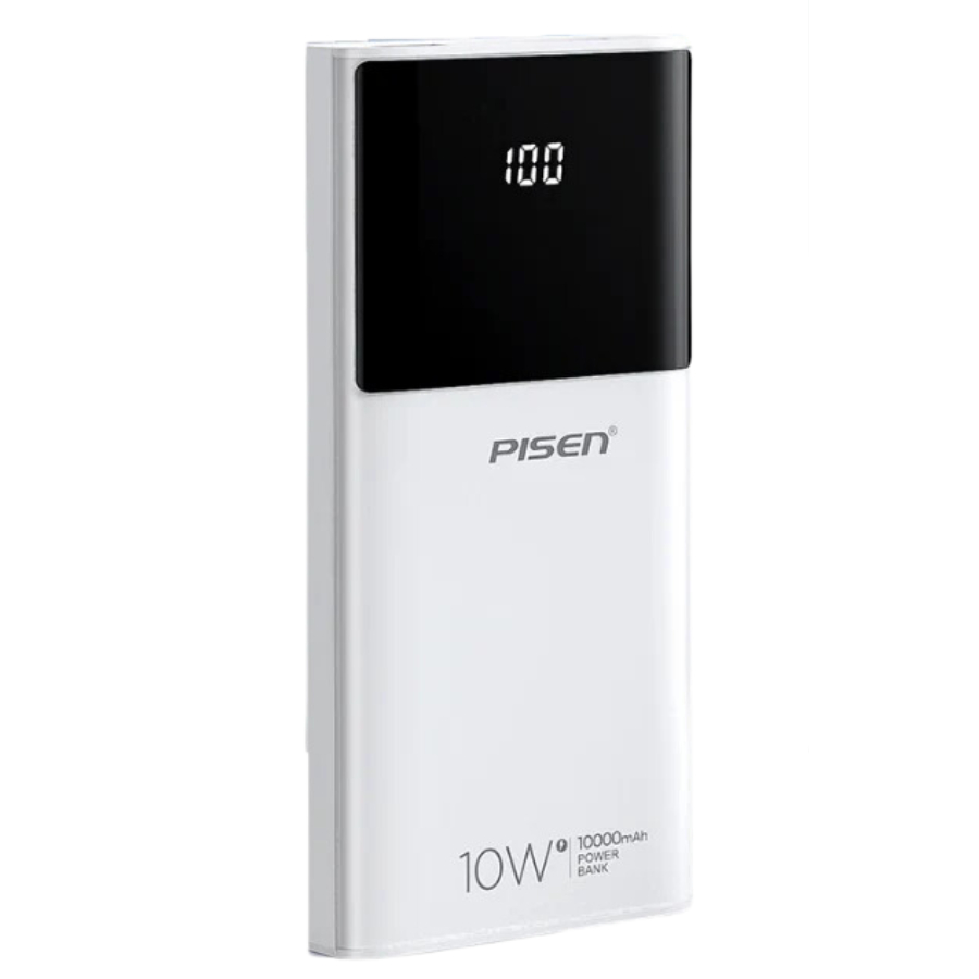 Sạc dự phòng PISEN-Mr White Digital 10000mAh màu trắng