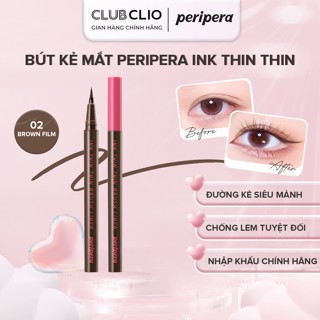  Bút Dạ Kẻ Mắt Peripera Ink Thin Thin Brush Liner 0.5g Màu Sắc Nét Vẽ Sắc Nét Mềm Mượt Hàng Chính Hãng PEBUTKEMAT 