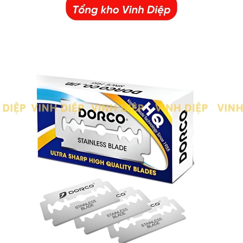 .Dao nam Dorco hộp nhỏ 10 chiếc lưỡi sắc không gỉ