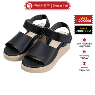  Sandal đế xuồng KOSU 5,5cm sandan quai dán chống trơn trượt thấm nước siêu nhẹ K-24211 made in Japan 