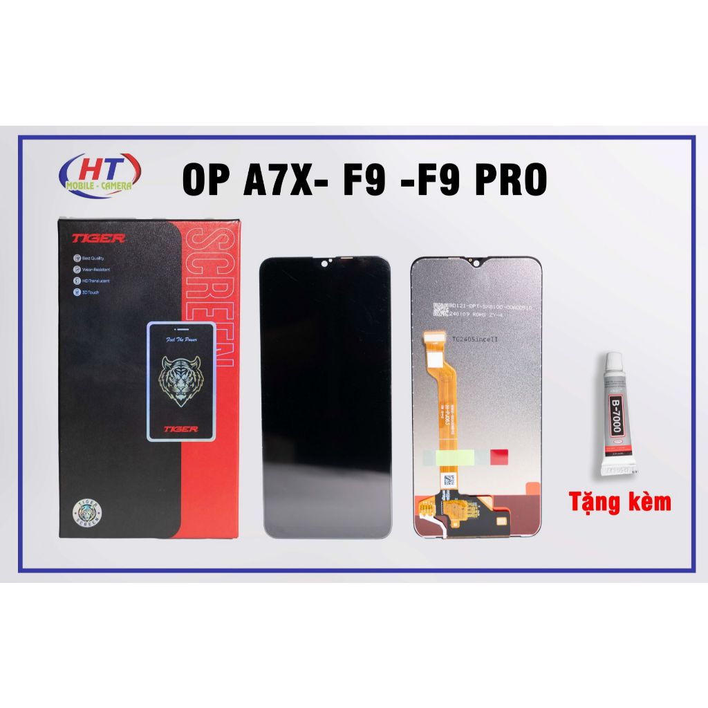 Màn hình F9/F9pro/A7X, màn đẹp sáng đều, tặng keo dán- haitrieumobile