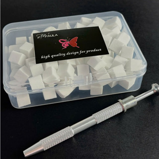  Mút Dặm Và Bút Kẹp Mút Dặm Ombre Trang Trí Nail 