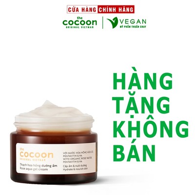 Thạch hoa hồng dưỡng ẩm Cocoon 30ml kem dưỡng ẩm cấp ẩm & giúp da mềm mịn - Vegan thuần chay