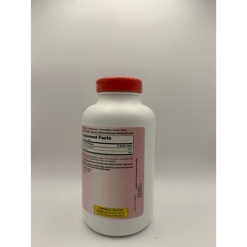 [ DATE xa ] Viên Uống Bổ Sung Canxi Kirkland Calcium 600mg + D3 - Hộp 500 Viên