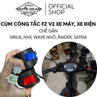 Cùm Công Tắc FZ V2 Chế Gắn Sirius, NVX, Exciter, Dream, Sonic, Rider Có Passing, Xe Điện