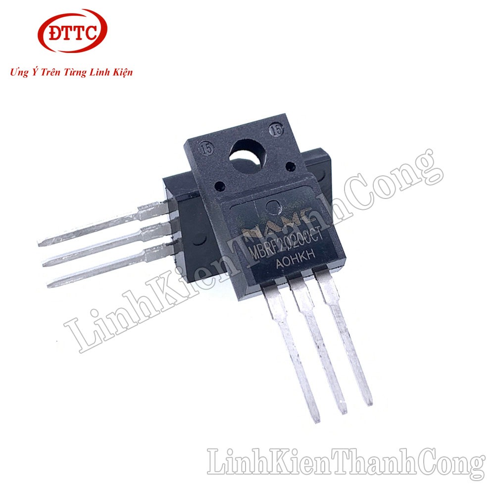 Bộ 5 Chiếc MBRF20200CT diode Schottky  20A 200V TO220F