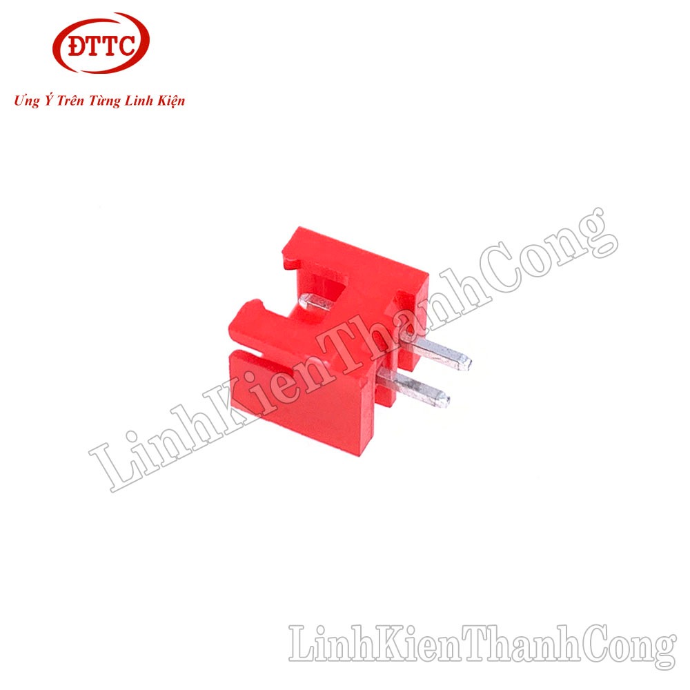 Bộ 100 Chiếc Header 2P XH2.54-2P Đực Thẳng Màu Đỏ