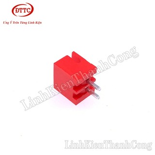Bộ 100 Chiếc Header 2P XH2.54-2P Đực Thẳng Màu Đỏ