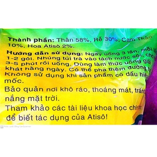 TRÀ ATISO VĨNH TIẾN 100 GÓI [mẫu mới 04/28]