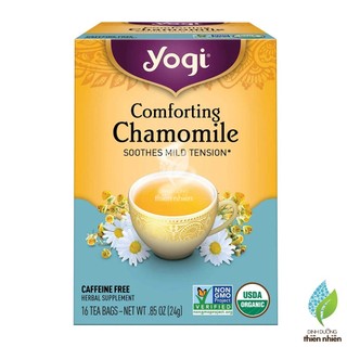 Trà Hoa Cúc Mẫu Thảo Hữu Cơ Yogi Organic Comforting Chamomile, 16 gói