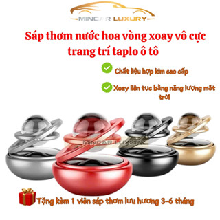 Trang trí ô tô - VÒNG XOAY VÔ CỰC - SÁP THƠM GALAXY KIM LOẠI GẮN TAPLO TỰ QUAY BẰNG NĂNG LƯỢNG MẶT TRỜI