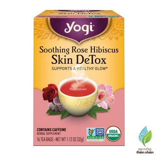 Trà hữu cơ yogi skin detox, giúp giải độc cho da