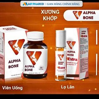  Thực phẩm bảo vệ sức khỏe  Alphabone Hỗ trợ Bổ sung Glucosamin MSM-Hộp 30 viên 