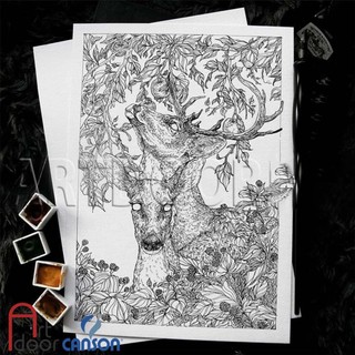 [ARTDOOR] Giấy CANSON Mỏng (110gsm) vẽ chân dung, đầu tượng, tĩnh vật, luyện thi hình họa chì