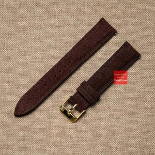 Dây đồng hồ nam da bò , da lộn Vintage khóa thép mạ vàng hồng Rose Gold, đủ size từ 18mm đến 22mm