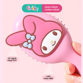 Gương Lươc Chải Tóc Cho Bé Gabby In Hình Kuromi, Melody, Cinnamoroll Đáng Yêu