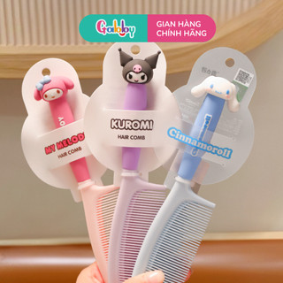 Gương Lươc Chải Tóc Cho Bé Gabby In Hình Kuromi, Melody, Cinnamoroll Đáng Yêu