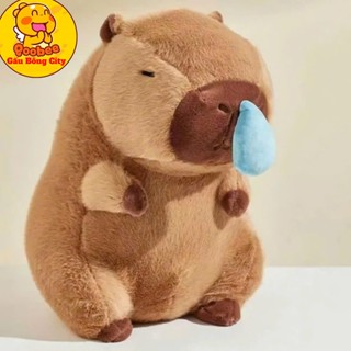 Gấu Bông Capybara Chảy Nước Mũi Mini - Thú nhồi bông Chuột Lang Nước Capybara Các Màu Khổng Lồ