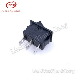 Bộ 10 Chiếc Công Tắc KCD1 3P 6A 250V 3 Chân, 2 Trạng Thái, Màu Đen Đỏ