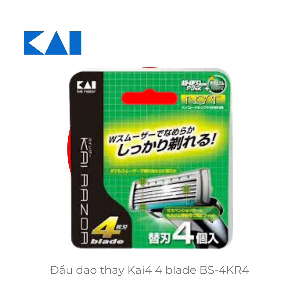 [CHÍNH HÃNG] Đầu dao thay Kai4 4 blade - BH 12 tháng 1 ĐỔI 1