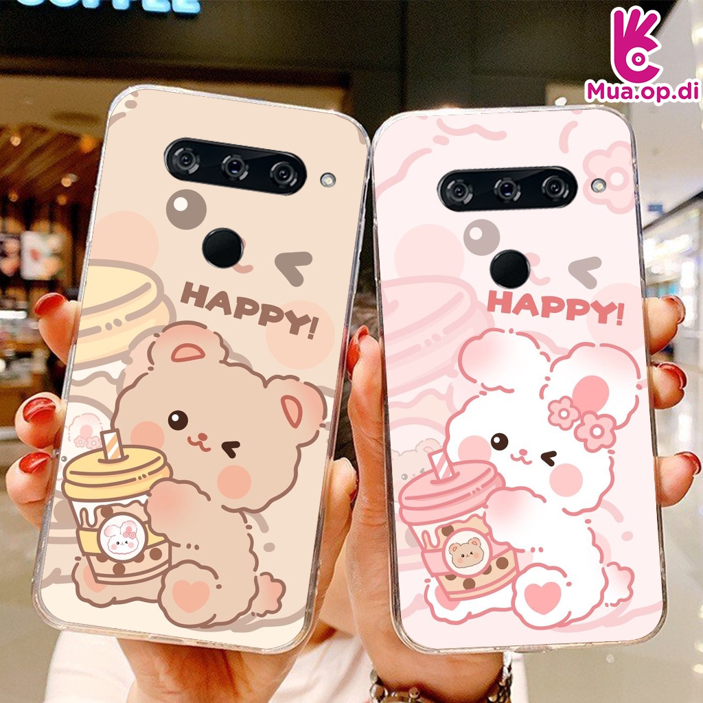 Ốp Lưng in Gấu Thỏ LG G5, G6, G7, G8, G8x/V50s, G9/Velvet, V20, V30, V40, V50, V60, Q51 Siêu bền