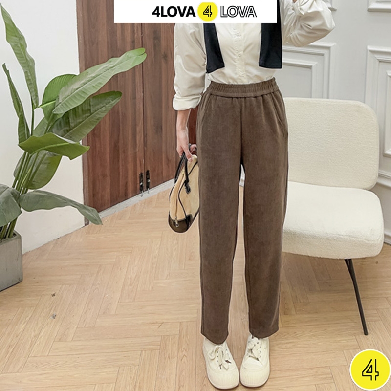 Quần Baggy Nỉ Nữ Chất Liệu Tăm Cao Cấp 4Lova