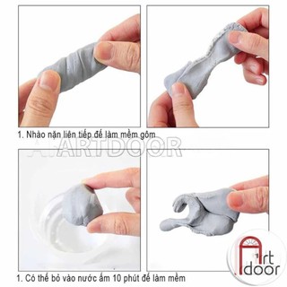 [ARTDOOR] Gôm tẩy Đất Sét Faber/ Maries/ Kuelox/ Deli (đủ loại) dễ nhào nặn, không bụi, tránh rách giấy