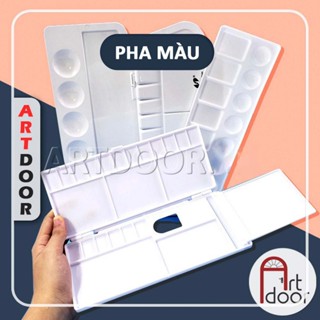 [ARTDOOR] Khay Bảng pha màu (nhiều Ngăn) học vẽ trang trí màu nước, pentel poster, gouache