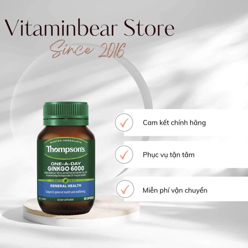 THOMPSON GINKGO 6000 ÚC ( BỔ NÃO )