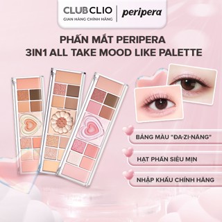 Phấn Mắt Peripera 3IN1 All Take Mood Like Palette Kết Hợp Má Hồng Highlighter Chất Mịn Bám Lâu Chuẩn Màu PEPHANMAT3IN1