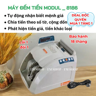 Máy đếm tiền MODUL 8186 phát hiện tiền giả, tiền khác loại chính xác,chia mẻ, cộng dồn
