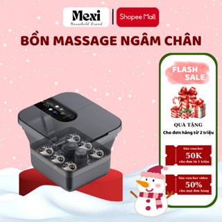 Bồn ngâm chân massage gấp gọn MEXI, máy ngâm chân với con lăn massage tự động và hồng ngoại sục khí