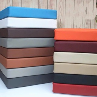  Đệm ngồi bệt dày giả da Simili 40x40x5cm cao cấp  Đệm ghế sofa decor phòng khách quán ăn quán cafe 